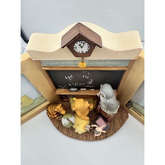 New! Disney Winnie the Pooh Michel & Co Triple Frame-School Scene - Picture 2 of 16